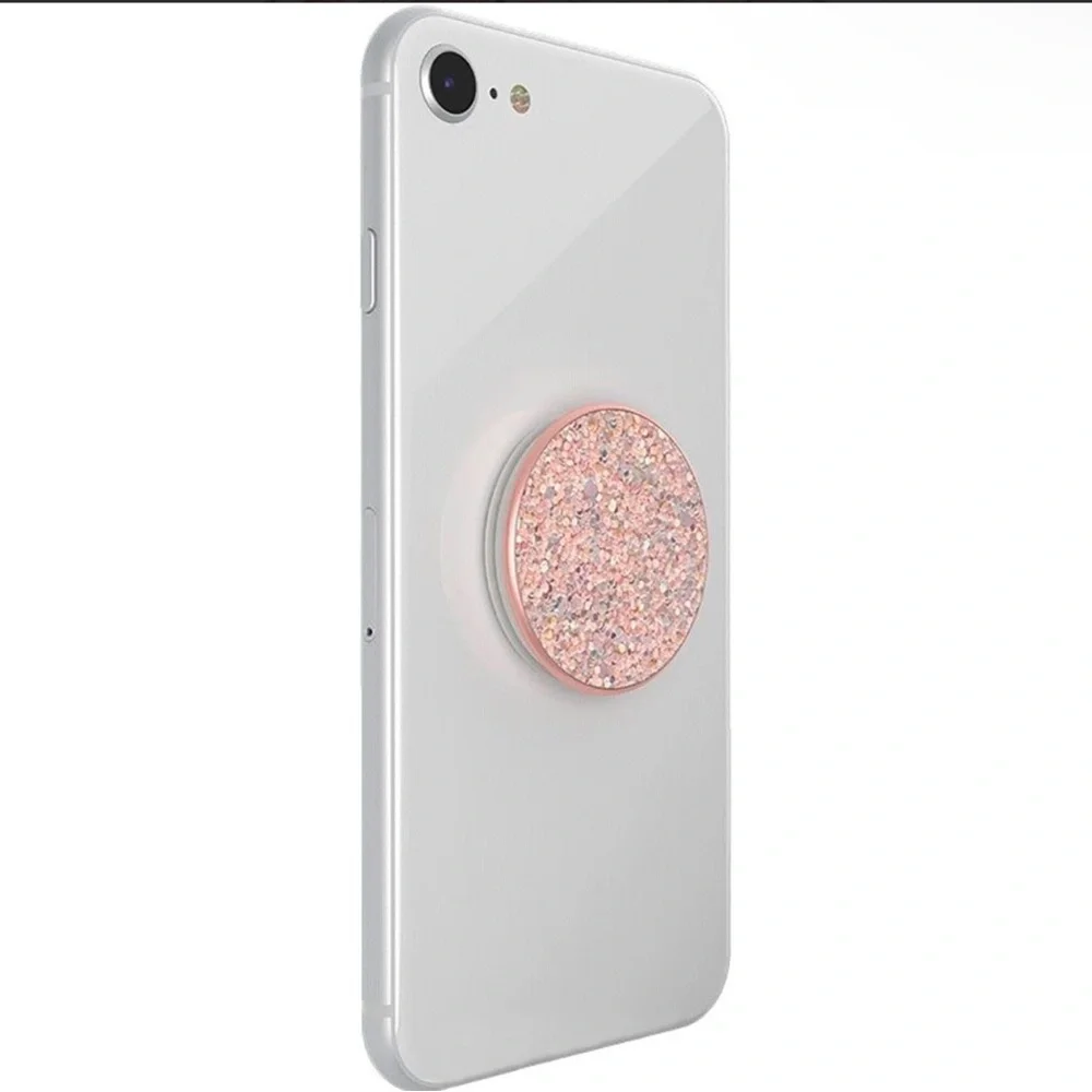 Rose Gols Sparkly Glitter Popsocket